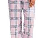 Womens Pajama Pants Plaid Sleep Lounge Pj Bottoms With Pockets (XX-Large)
