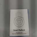 Fingerprint Lock, Dhiedas Gym Locker Lock with Fingerprint Bluetooth APP, Biometric Finger Print Padlock with Keyless, Waterproof Smart Padlock for Locker School Suitcase Cabinet Storage (1'' shackle, Black)