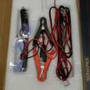 SUNAPEX 12V 10 Watt Solar Trickle Charger Maintainer - Waterproof Solar Powered Battery Charger - Solar Panel Kit Built-in Smart Charge Controller for Car Rv Trailer Truck Boat Automotive Marine (Black)