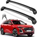 KINGGERI 300lb Lockable Roof Rack Cross Bars Compatible with Audi Q5 2018 2019 2020 2021 2022 2023 2024 2025 2026 with Flush Side Rails, Heavy Duty Aluminum Roof Rails Crossbars Luggage Accessories