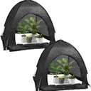 winemana 2 Pcs 70% Plant Shade Tent for Garden, 33.5x35.5x31.5 inch Sun Shade Netting Cloth for Outdoor Plants, Pop Up Net Cover UV Resistant, Insect Animal Protective Covers for Vegetable Fruit Crops