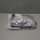 Ekouaer Maternity Shirts for Work Crew Neck Fall Clothes Long Sleeve Pregnancy Tops Side Ruched T-Shirt Black/ White/ LightGray, XL