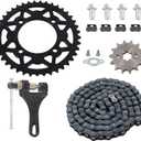 428 Chain Set,428 76mm 41 Tooth Rear Sprocket Front 14 Toothe 17mm for Chinese 50cc 70cc 90cc 110cc 125cc Pit Dirt Trail Quad Motor Bike ATV Motorcycle Parts