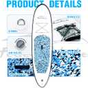  FEATH-R-LITE Inflatable Stand Up Paddle Board 10'x30''x6'' Ultra-Light (16.7lbs) SUP with Paddleboard Accessories