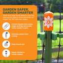4 x Garden Stake Safety Caps | Vinyl Covers for Sharp Stake Tips | Fits 7/16 Plant Support Stakes | Durable Gardening Caps for Plant Protection (12 Pack - Sweet Tangerine Orange)
