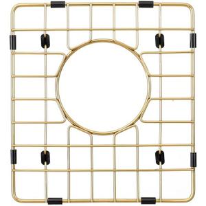 Starstar Sinks Protector Matte Gold 304 Stainless Steel Kitchen Sink Bottom Grid, Rack (11.25 L x 12 W)