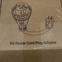 Kohree 50 Amp to 15 Amp 110V RV Adapter Plug, 15 Amp Male to 50 Amp Female RV Power Adapter Cord 12", RV Dogbone Electrical Adapter with Twist Lock Plug & LED Indicator