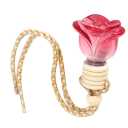 10pcs Rosebud Shape Car Air Freshener Perfume Bottle Car Hanging Diffuser Bottle Pendant Empty Bottle
