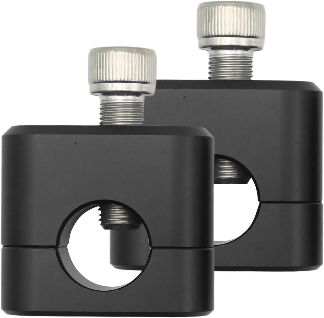 2Pcs Handlebar Risers Kit, Fat Bar Riser Mount Clamp Adaptor, for 7/8Inch 22mm Standard HandleBar Handle,Handlebar Risers for Universal Motorcycle Pit Dirt Bike Racing ATV CNC
