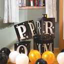 Sotiff Sotiff 4 Pcs Large Prom Column Standup Photo Booth 51inch Black and Silver 2026 Prom Decorations Grad Night Party Decor for 2026 Graduation Decorations Supplies