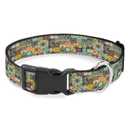 Mandala Flower Floral Bohemian Dog Collar Cat Big Neck Collars Soft for Small Extra Large Heavy Duty Pet Dogs