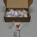 12 Pack Polished Rose Gold Cabinet Knob Solid Kitchen Drawer Hardware,Copper Drawer Dresser Knob Euro Style Round Furniture Hardware,Diameter:1-1/5 "