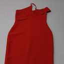 No Brand Women Sleeveless Knit Mini Dress Stretchable Red L