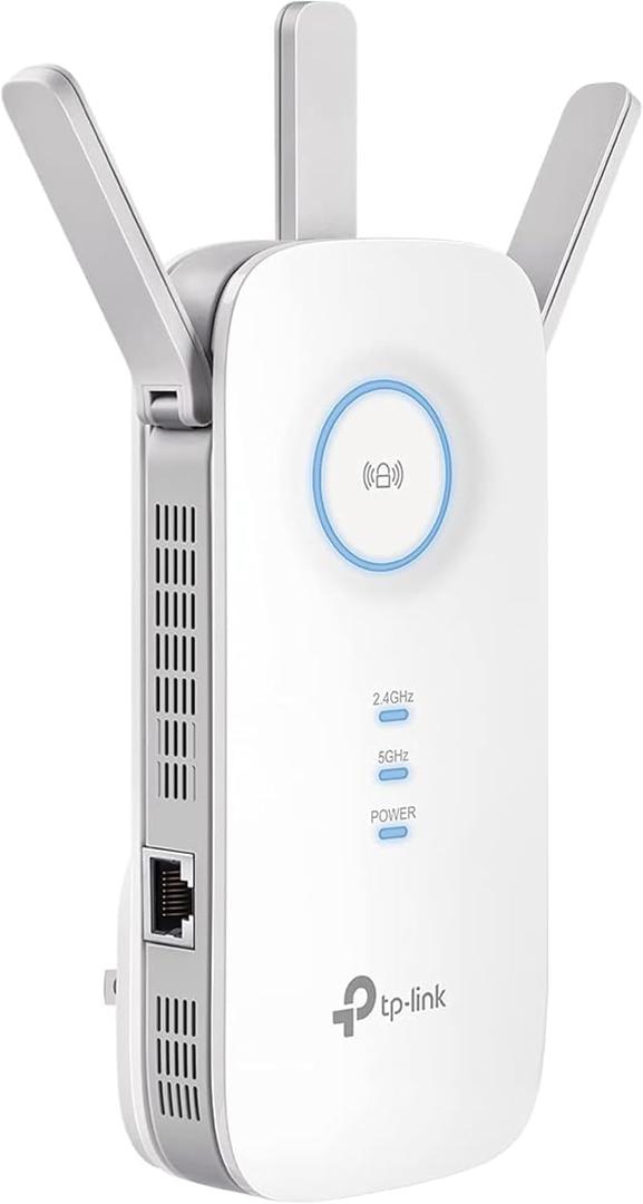 TP-Link AC1900 WiFi Range Extender RE550 | Dual-Band Wireless Repeater Amplifier w/Gigabit Ethernet Port | Up to 2200 Sq. Ft., 32 Devices | Internet Signal Booster | APP Setup | EasyMesh Compatible