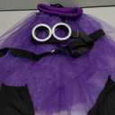 5 Pcs Halloween Costume Women Adults,Purple Beanie/Goggles/Tutu Skirt/Suspenders/Gloves Halloween Costume Accessories