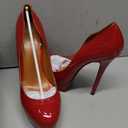 MAIERNISI JESSI Unisex Men's Women's Flatform High Heels Peep Toe Stiletto Pumps 45 11.5