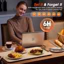 Warming Mat For Food Extra Large- 24"x16" Electric Warming Trays for Buffets Party, Food Warmers For Thanksgiving, Christmas House Warming Gift, Portable Heating Mat with 9 Temp Settings & 6H Timer