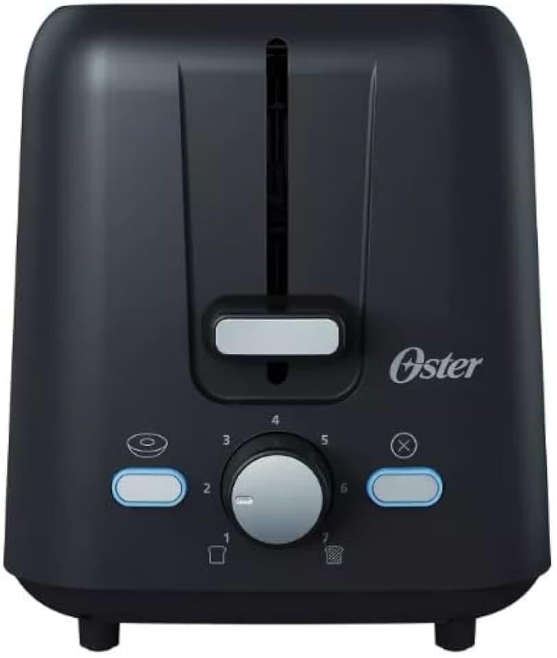 Oster 2-Slice Toaster With Extra-Wide Slots Black: 800W, Bagel & Toast Capabilities