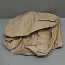 Smiry Round Picnic Tablecloth, Waterproof Elastic Fitted Table Covers for 45" - 56" Tables, Wipeable Flannel Backed Vinyl Tablecloths for Camping, Indoor, Outdoor, Beige