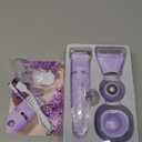 Ufree Bikini Trimmer Electric Razors for Women, Rechargeable Pubic Body Hair Trimmer Electric Shaver for Legs Body Hair, Bikini Shaver IPX7 Waterproof, Gifts for Women, Purple