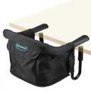 Hook on high Chair, Baby High Chair, High Chairs for Babies and Toddlers, Portable high Chair for Table, Travel, Baby Essentials, Black(16.54"  14.57"  13.00")