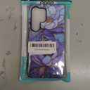 ZHEGAILIAN Case for Samsung Galaxy S25 Ultra,Shockproof Hard Shell + Soft Silicone 2 in 1 Hybrid,Shockproof Bumper Drop Protective - Abstract Lotus Flower Stained Glass