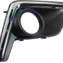 For Subaru Crosstrek Fog Light Cover 2016 2017 Driver Side | Textured Black | w/Chrome Trim | DOT/SAE Compliance | SU1038112 | 57731FJ430