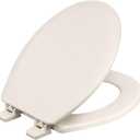 Centoco Round Toilet Seat, Wood Core/Plastic Finish, Residential, Biscuit