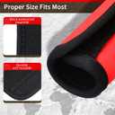 Sanwuta 8 Pcs Luggage Handle Wrap Tags Neoprene Suitcases Handle Wraps Silicone Luggage Identifiers Travel(Red)