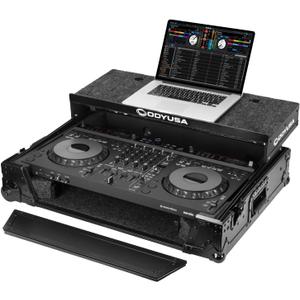 Odyssey FZGSDDJGRV6BL1UCW AlphaTheta DDJ-GRV6 1U Case in Black with Patented Glide Platform and Corner Wheels
