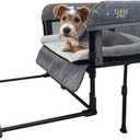Englacha Close2me Bedside Pet Bed for Cats and Dogs, Elevated Dog Bassinet with Sides, Dog Crib