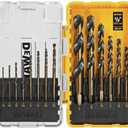 DEWALT Drill Bit Set, 14-Piece, 135 Degree Split Point, For Plastic, Wood and Metal (DWA1184) (14 piece set (Pack of 1))