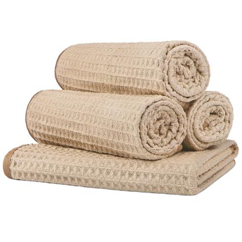 HOMEXCEL 3 Pack Gym Towels, Microfiber Yoga Towels for Bathroom, Ultra Soft, Highly Absorbent and Quick Dry Towel for Gym, Shower, Fitness, Spa 15 x 25 Inch