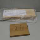 WOPITUES Wood Floating Shelves Set of 6, Shelves for Wall Decor, Farmhouse Shelf for Bedroom, Bathroom Storage Shelves, Book Shelves for Living Room - Rustic Brown (16.5 Inch)