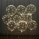 Light Up LED Balloons 12 Pack  22" Clear Bobo Balloons with 10ft Warm White LED String Lights, 3 Light Modes, Batteries Included  Perfect for Parties, Weddings, Christmas & Outdoor Decorations