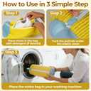 2-Pack Reusable Shoe Washing Machine Bags with Self-Locking Zipper  XXL Cleaning Laundry Mesh Bag for Sneakers, Tennis Shoes, Slippers & All Footwear Types