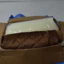 Orthopedic Dog Beds Large Sized Dog Waterproof Pet Bed for Crate,with Removable Washable Cover and Non-Slip Bottom, 35x23 Inch, Brown