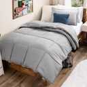 Bare Home Comforter Set - 1800 Ultra Soft (Twin/Twin XL, Light Grey)
All-Season, Breathable, Hypoallergenic, Premium 1800, Warm, Cozy
