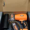 SNJORT Leaf Blower Cordless with Battery and Charger, 980,000 RPM, Extended Nozzle, Lightweight Handheld,Blower for Patio Cleaning,Leaves and Dust,Birthday Gifts for Men Dad HusbandNeon Orange