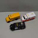 Vroomix JOVA Emergency and School Vehicle Toy Set  Friction Powered Police Car, Ambulance, Bus with Lights and Sounds  Educational and Safe Toy for Kids, Birthday Gift Boys and Girls