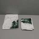 Artoid Mode Green Xmas Tree Christmas Kitchen Towels Dish Towels, 18x26 Inch Farmhouse Snowflakes Winter Decoration Cleaning Set of 2