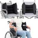 Lateral Support Cushion for Wheelchair: Improve Posture Sitting | Back Pressure Relief Side Support for Elderly Disabled Stroke & Spinal Instability Patients - Fold Removable Washable Cover, X-Large
