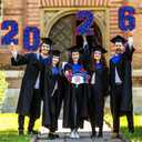 Chunful 23 Pcs 2026 Graduation Yard Sign Decorations,Blue and Red Class of 2026 Congrats Graduation Lawn Signs Large Grad Yard Signs with 46 Stakes for Outdoor Lawn Party Decor Supplies