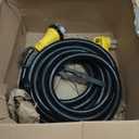 25Ft 50Amp STW Heavy Duty RV Extension Cord,14-50P Male and SS2-50R Twist-Locking Female125V/250V for RV Trailer, Camper, Motorhome