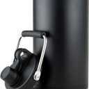 1 Gallon Water Bottle Insulated Stainless Steel Keeps Ice 48Hr, Large Water Gallon Jug Wide Mouth Leakproof Vacuum for Gym, Camping, & Construction Black