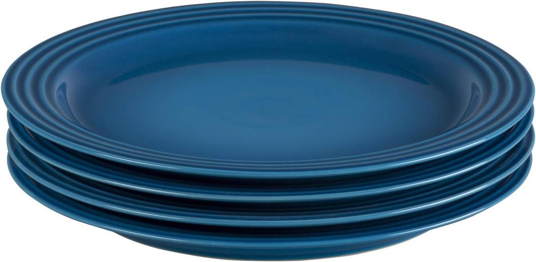 Le Creuset Stoneware Set of 4 Dinner Plates, 10.5" each, Marseille