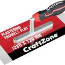 Concrete Trowel 11" x 5", Concrete Tools Stainless Steel Flat Finishing Trowel with Soft Grip Handle, Drywall Concrete Cement Plastering Tile Masonry Construction Hand Tools