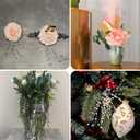 100pcs Beaded Stick Bride Wedding Pearl Bouquet Party Decoration (Silver)