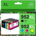 Anemec Compatible 952XL Ink Cartridge Replacement for HP Officejet Pro 8710 7740 8720 8210 8715 8702 7720 8730 8740 8216 8725 8700, Black, Cyan, Magenta, Yellow, 4-Pack