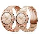 CAGOS Compatible Galaxy Watch 42mm Bands Sets, 20mm 2 Pack Stainless Steel Band+ Mesh Band Bracelet for Samsung Galaxy Watch 42mm / Ticwatch E/ Garmin Vivoactive 3 Smartwatch - Rose Gold